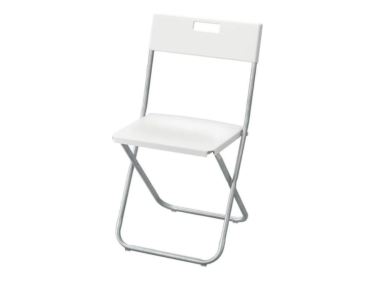 Cadira blanca plegable